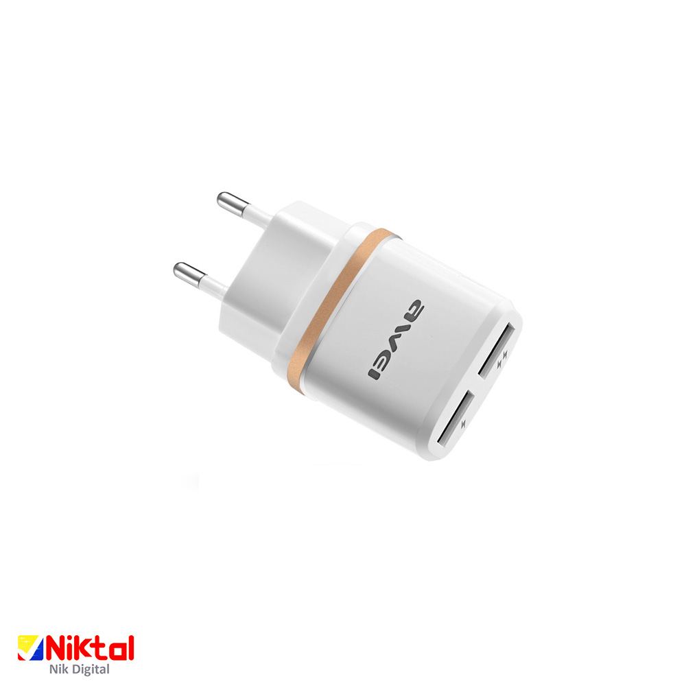 AWEI C -930 wall charger شارژر دوگانه اوی