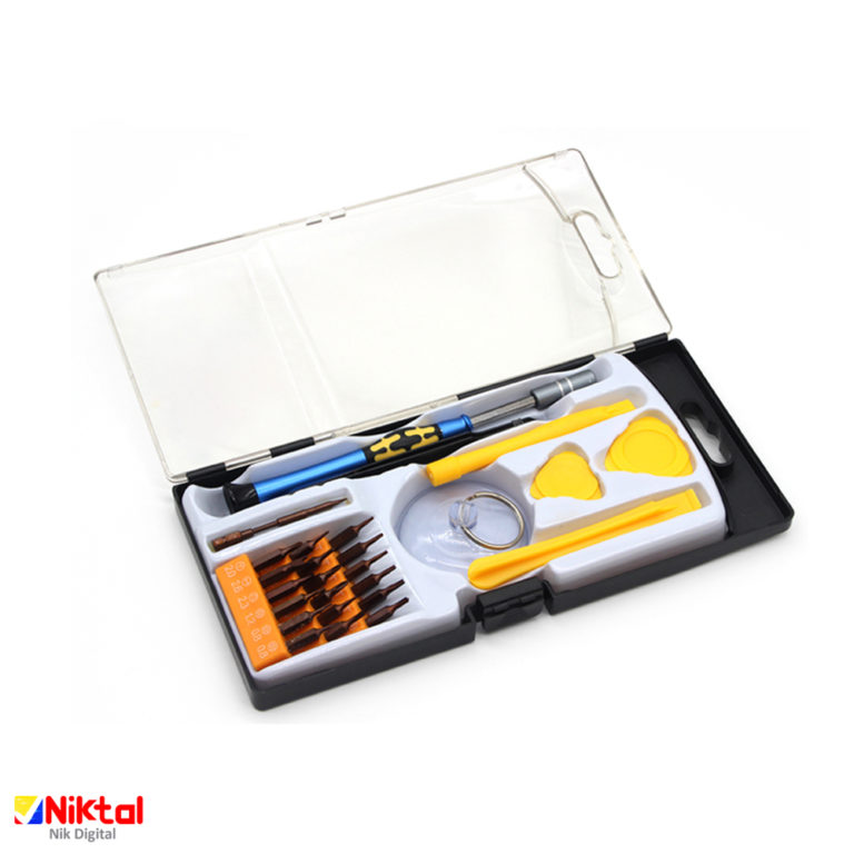 Electronic repair tool kit model KS-8128 پیچ گوشتی شارژی
