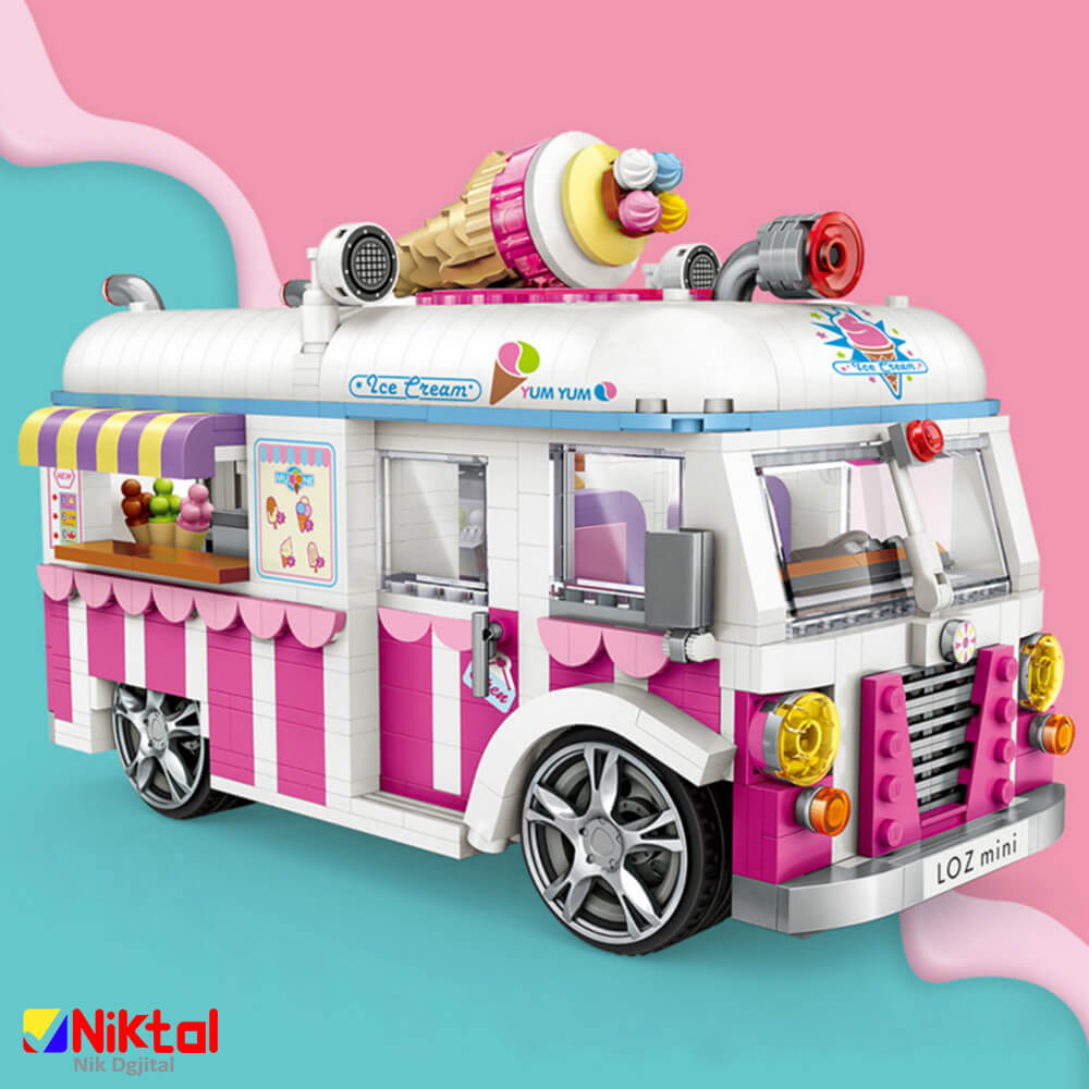 پازل ساختنی لوز طرح ماشین بستنی