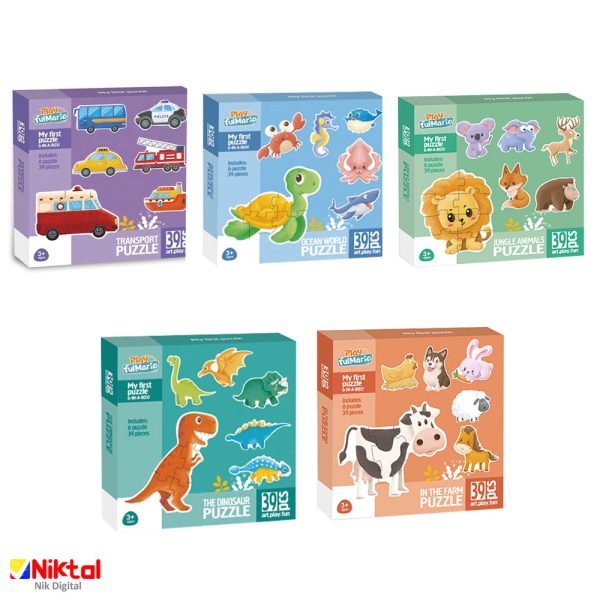 39-piece cardboard puzzles for children