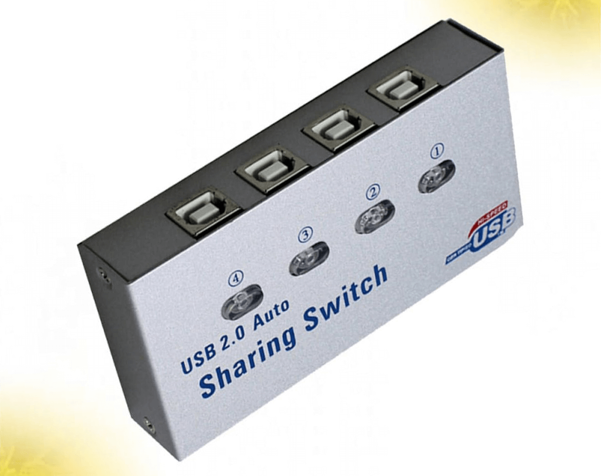 سوئیچ 4 به 1، بهینه‌سازی اشتراک‌گذاری پرینترها و تجهیزات USB