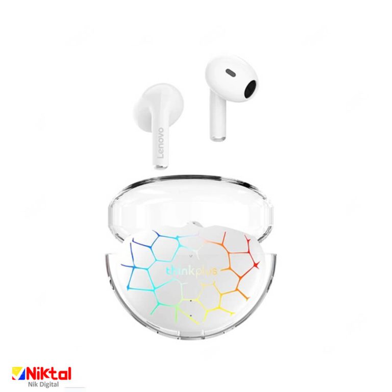 ایرپاد لنوو مدل LP80 PRO چراغدار RGB اورجینال و بلوتوث 5.0 – کیفیت صدای بی‌نظیر و عمر باتری طولانی